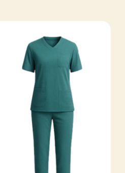 Yaşıl scrub dəsti