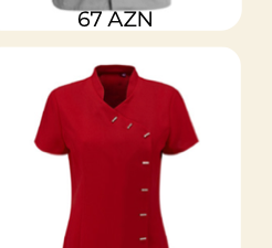 Qırmızı hospitality köynəyi